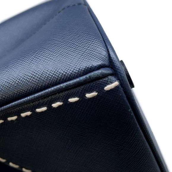 Prada Canapa City Handbag Nylon Leather Black - Picture 7 of 16